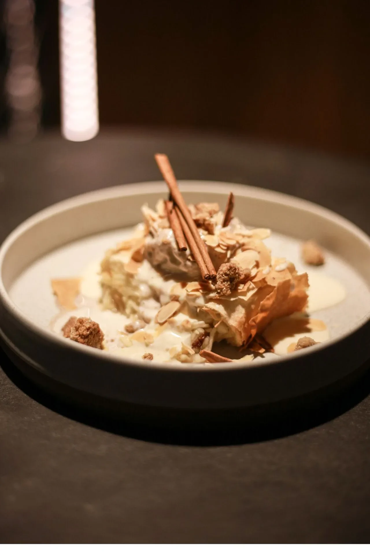 Apfel strudel med kanel is