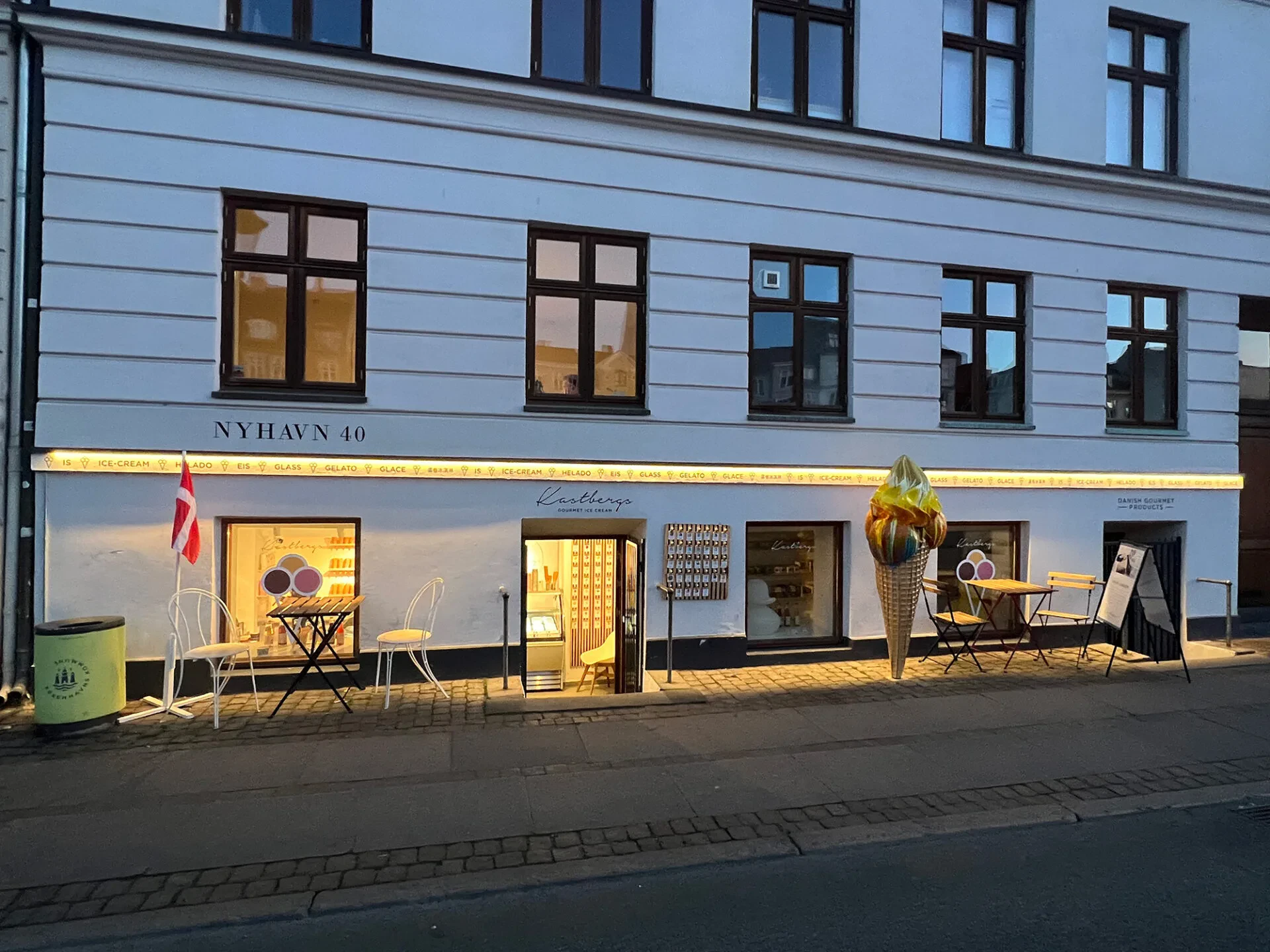 Ishuset på Nyhavn 40, benytter ligeledes Kastbergs Ishus Koncept