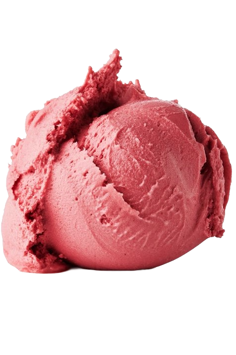 Flot kugle af Kastbergs Hindbær sorbet