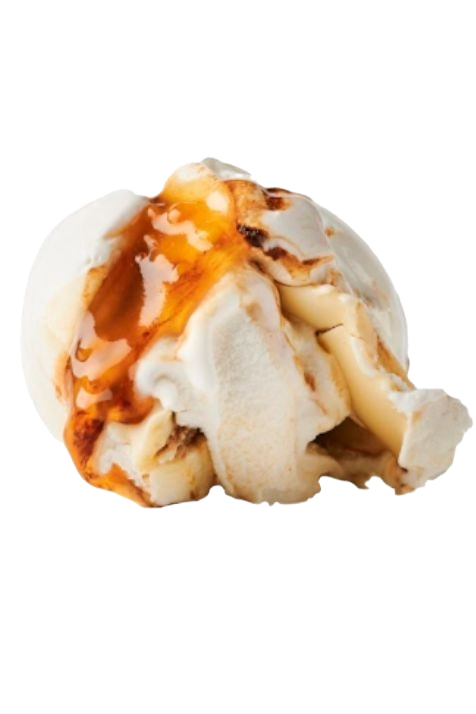 En lækker kugle af citron hvid chokolade lakrids is