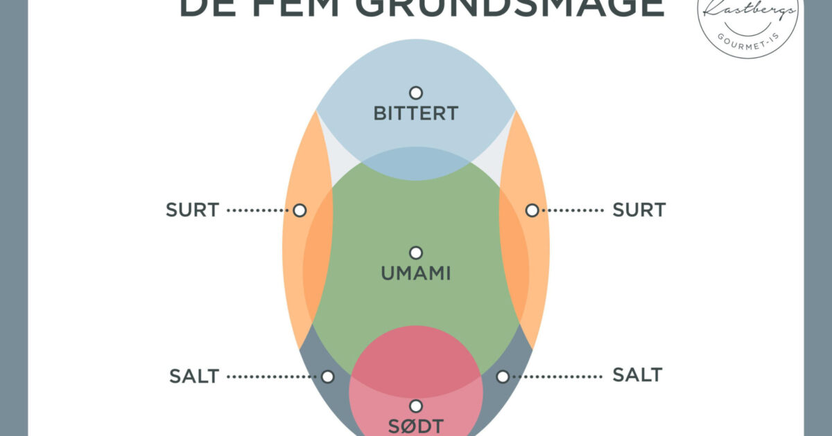 De vijf basissmaken