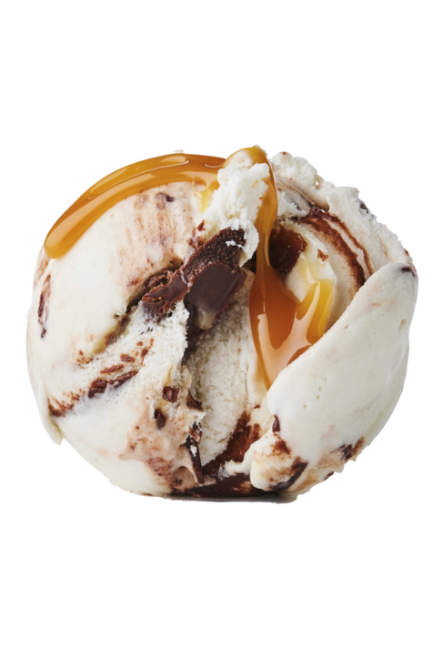 En flot kugle af Kastbergs Bananasplit is