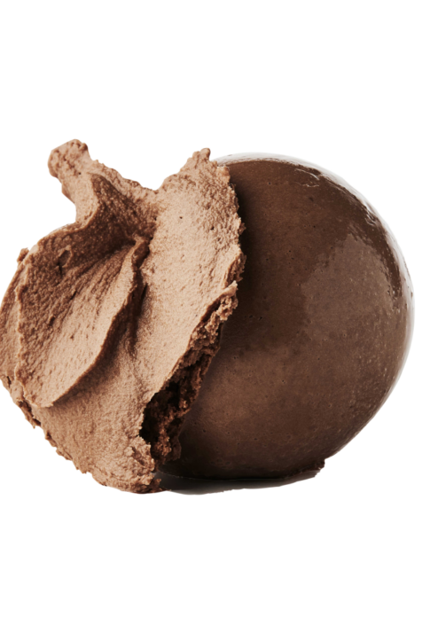 En flot kugle chokoladeis