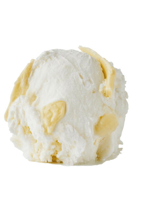 En kugle af Kastbergs Hvid Chokolade