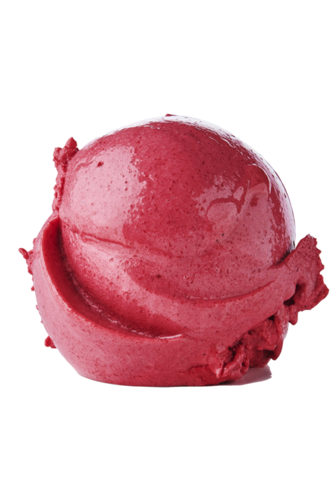 Kirsebær sorbet flot kuglet