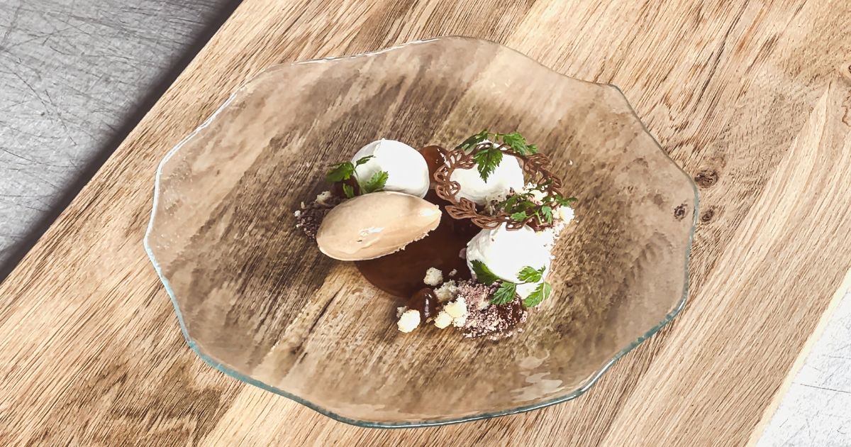 Koffiedesserts met gourmetijs