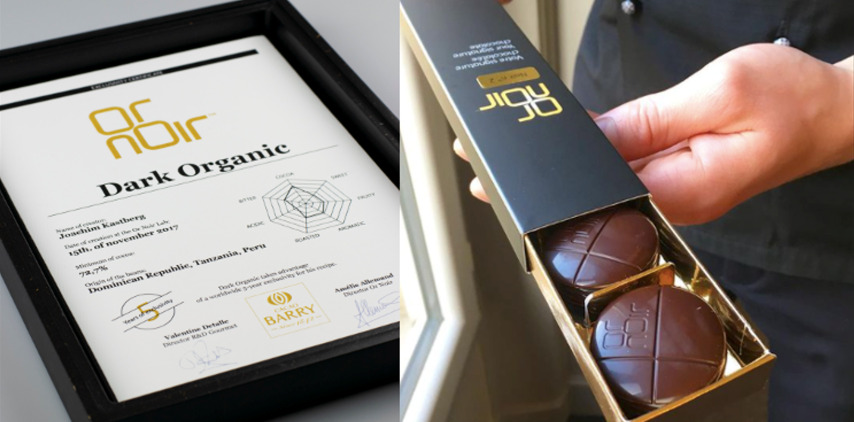 Zelfontwikkelde pure chocolade