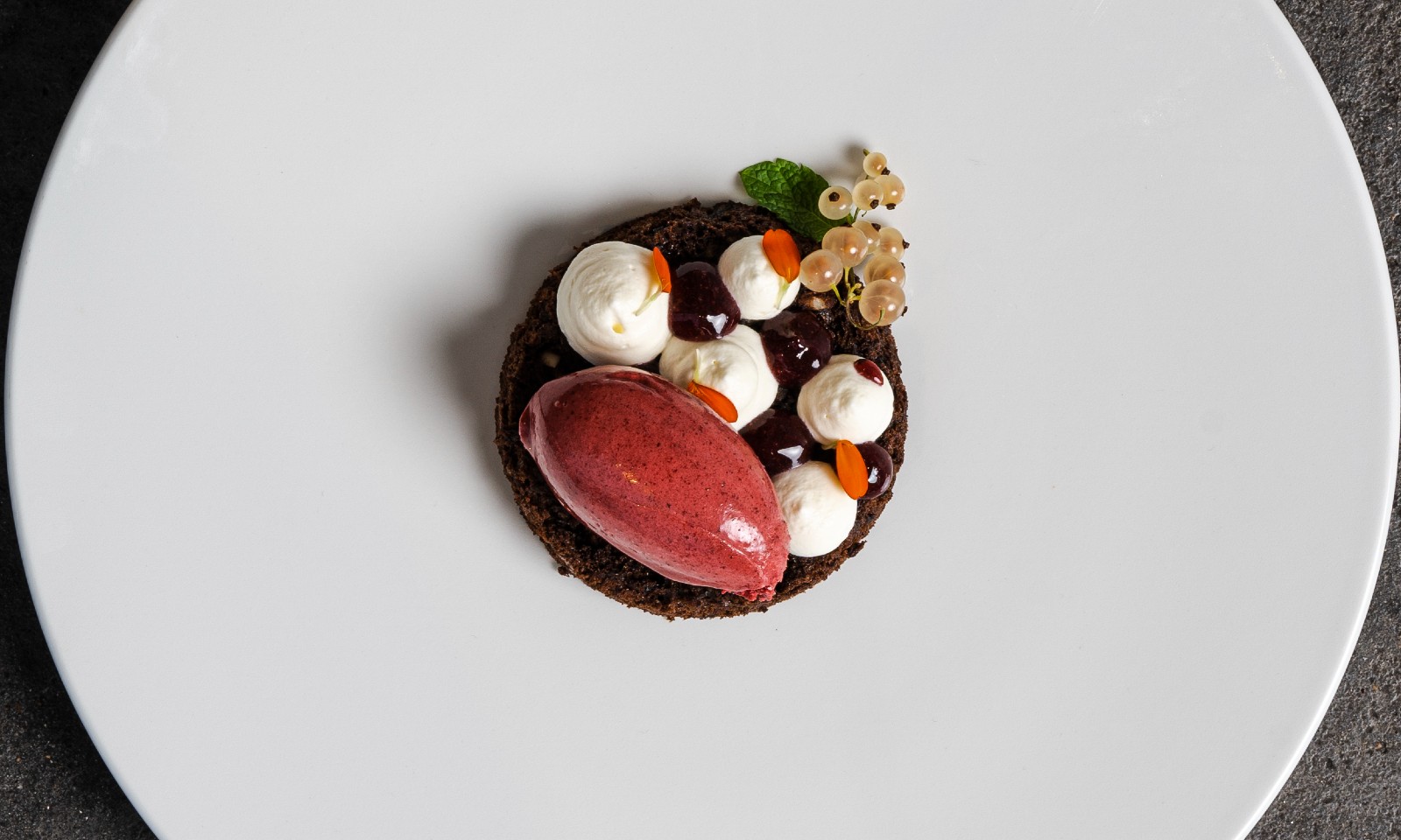 Blackcurrant Jam and Blackcurrant Sorbet